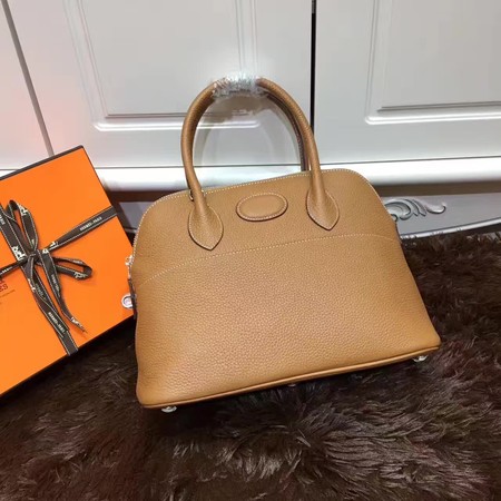 Hermes Bolide 31CM Calfskin Leather Tote Bag B3302 Wheat Hermes Bolide 31CM Calfskin Leather Tote Bag B3302 Wheat