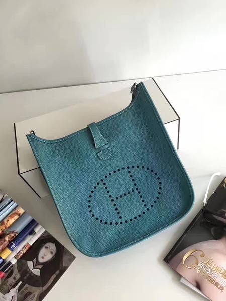 Hermes Evelyne 30cm Messenger Bag E3301 Light Blue Hermes Evelyne 30cm Messenger Bag E3301 Light Blue