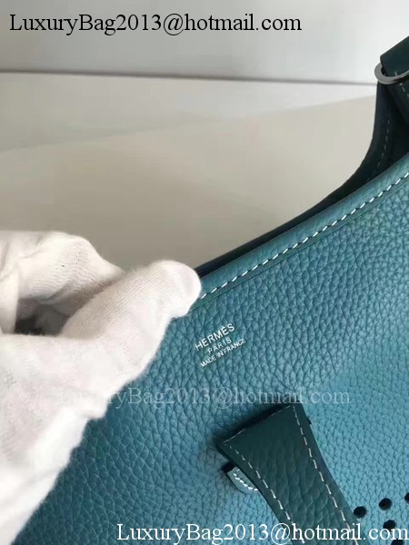 Hermes Evelyne 30cm Messenger Bag E3301 Light Blue Hermes Evelyne 30cm Messenger Bag E3301 Light Blue