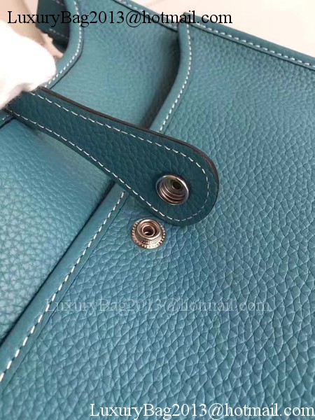 Hermes Evelyne 30cm Messenger Bag E3301 Light Blue Hermes Evelyne 30cm Messenger Bag E3301 Light Blue