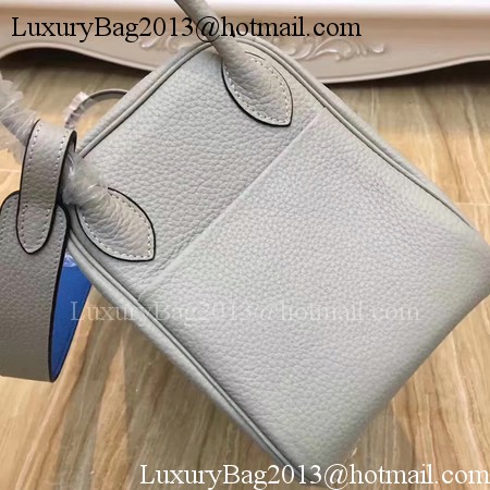 Hermes Lindy 30CM Original Leather Shoulder Bag LD30 Grey&Blue Hermes Lindy 30CM Original Leather Shoulder Bag LD30 Grey&Blue