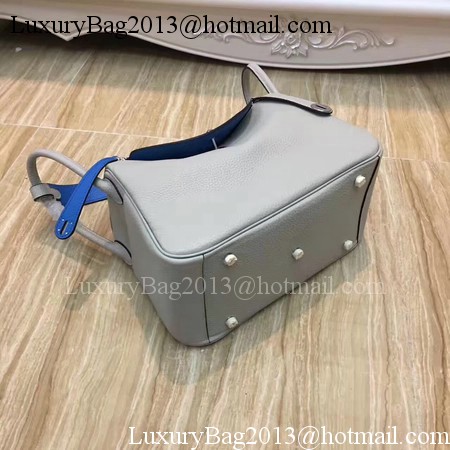 Hermes Lindy 30CM Original Leather Shoulder Bag LD30 Grey&Blue Hermes Lindy 30CM Original Leather Shoulder Bag LD30 Grey&Blue