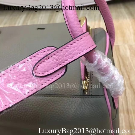 Hermes Lindy 30CM Original Leather Shoulder Bag LD30 Grey&Pink Hermes Lindy 30CM Original Leather Shoulder Bag LD30 Grey&Pink