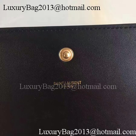 Saint Laurent mini Croco Leather Cross-body Shoulder Bag 360458 Black