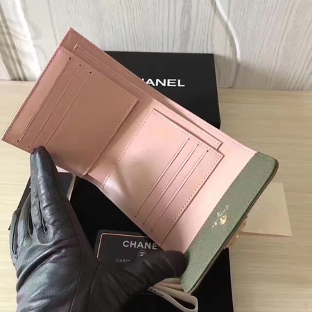 Boy Chanel Matelasse Bi-Fold Wallet Cannage Pattern CHA5261 Green Boy Chanel Matelasse Bi-Fold Wallet Cannage Pattern CHA5261 Green