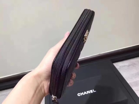 Boy Chanel Zip Around Wallet Black Cannage Pattern CHA5264 Gold Boy Chanel Zip Around Wallet Black Cannage Pattern CHA5264 Gold