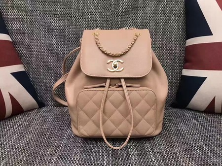 Chanel Original Leather Backpack CHA2590 Apricot Chanel Original Leather Backpack CHA2590 Apricot