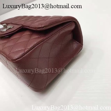 Chanel mini Classic Flap Bag Original Cannage Pattern A1116 Wine Chanel mini Classic Flap Bag Original Cannage Pattern A1116 Wine