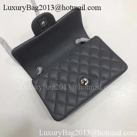 Chanel mini Classic Flap Bag Original Sheepskin Leather A1116 Grey Chanel mini Classic Flap Bag Original Sheepskin Leather A1116 Grey