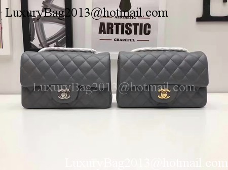 Chanel mini Classic Flap Bag Original Sheepskin Leather A1116 Grey Chanel mini Classic Flap Bag Original Sheepskin Leather A1116 Grey