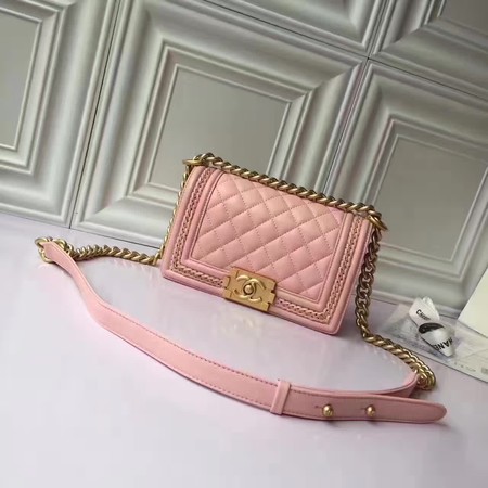 Boy Chanel Flap Shoulder Bag Sheepskin Leather A67085E Pink Boy Chanel Flap Shoulder Bag Sheepskin Leather A67085E Pink