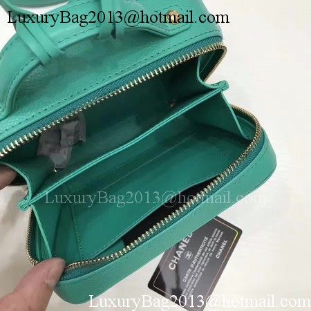 Chanel Cosmetic Bag Original Cannage Pattern A93341 Green Chanel Cosmetic Bag Original Cannage Pattern A93341 Green