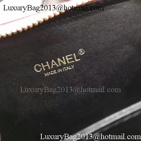 Chanel Cosmetic Bag Original Cannage Pattern A93341 Red&Black Chanel Cosmetic Bag Original Cannage Pattern A93341 Red&Black