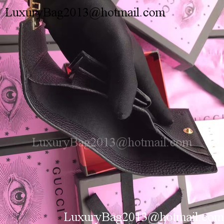 Gucci Calfskin Leather Padlock Wallet 453155 Black Gucci Calfskin Leather Padlock Wallet 453155 Black