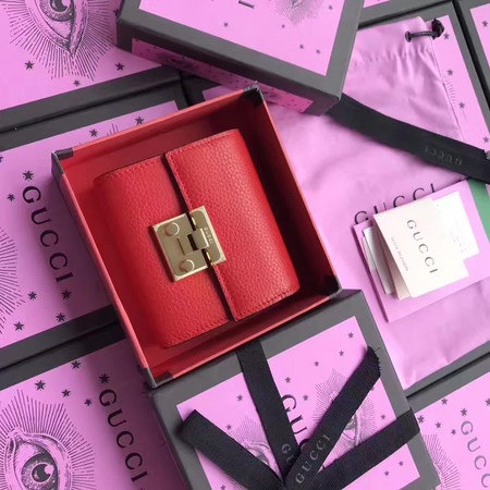 Gucci Calfskin Leather Padlock Wallet 453155 RED Gucci Calfskin Leather Padlock Wallet 453155 RED