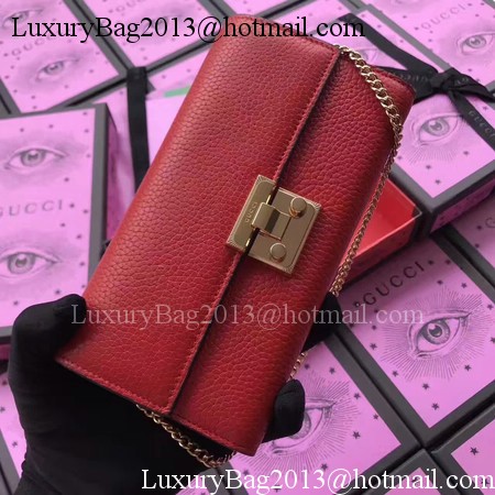 Gucci Padlock Continental Wallet Calfskin Leather 453506 Red Gucci Padlock Continental Wallet Calfskin Leather 453506 Red