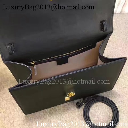 Gucci Sylvie Leather Top Handle Bag 431665 Black Gucci Sylvie Leather Top Handle Bag 431665 Black