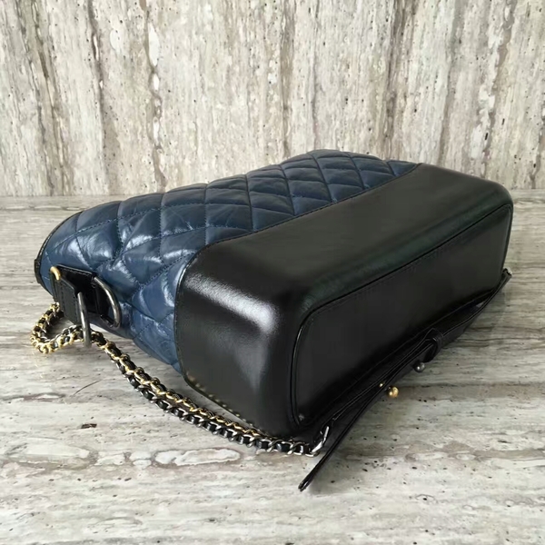 Chanel Gabrielly Calf Leather Shoulder Bag 93824 Blue Chanel Gabrielly Calf Leather Shoulder Bag 93824 Blue