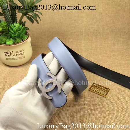 Chanel 30mm Leather Belt CH5234 Blue Chanel 30mm Leather Belt CH5234 Blue