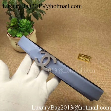 Chanel 30mm Leather Belt CH5234 Blue Chanel 30mm Leather Belt CH5234 Blue