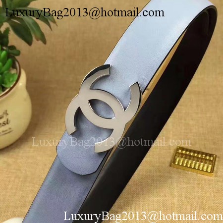 Chanel 30mm Leather Belt CH5234 Blue Chanel 30mm Leather Belt CH5234 Blue