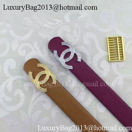 Chanel 30mm Leather Belt CH5235 Rose Chanel 30mm Leather Belt CH5235 Rose