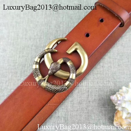 Gucci 34mm Leather Belt GG2369 Orange Gucci 34mm Leather Belt GG2369 Orange