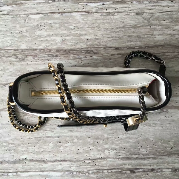 Chanel Gabrielly Calf Leather Shoulder Bag 93823 Black&White Chanel Gabrielly Calf Leather Shoulder Bag 93823 Black&White