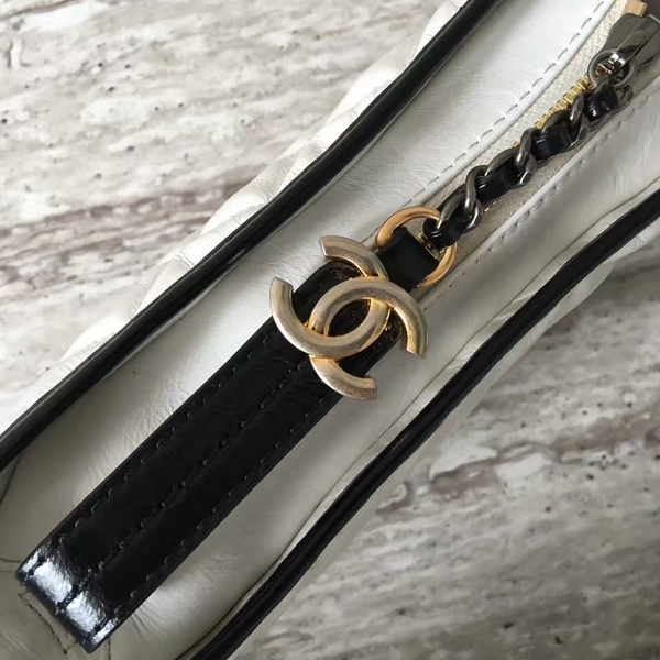 Chanel Gabrielly Calf Leather Shoulder Bag 93823 Black&White Chanel Gabrielly Calf Leather Shoulder Bag 93823 Black&White