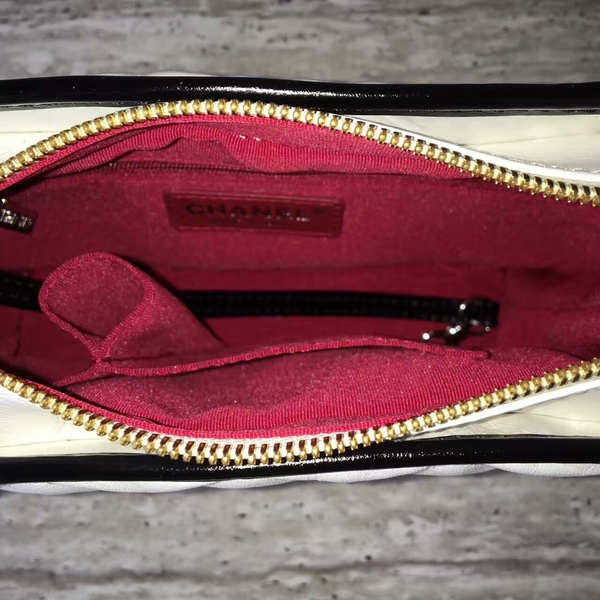 Chanel Gabrielly Calf Leather Shoulder Bag 93823 Black&White Chanel Gabrielly Calf Leather Shoulder Bag 93823 Black&White