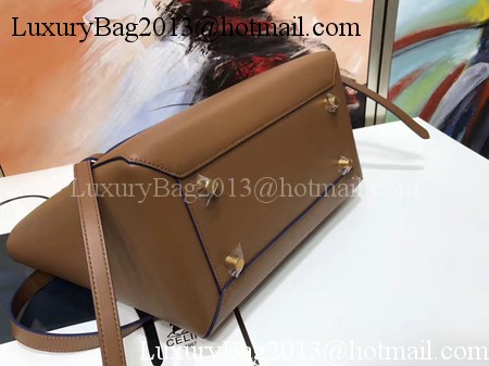 Celine Belt Bag Original Smooth Leather C3349 Brown&Blue Celine Belt Bag Original Smooth Leather C3349 Brown&Blue