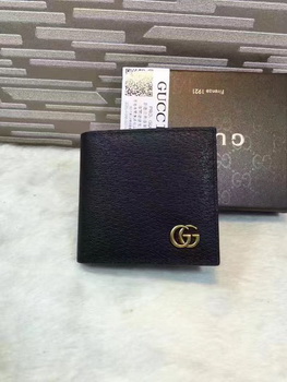 Gucci Calfskin Leather Bi-fold Wallet 308726 Black Gucci Calfskin Leather Bi-fold Wallet 308726 Black