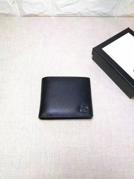 Gucci Calfskin Leather Bi-fold Wallet 473922 Black Gucci Calfskin Leather Bi-fold Wallet 473922 Black