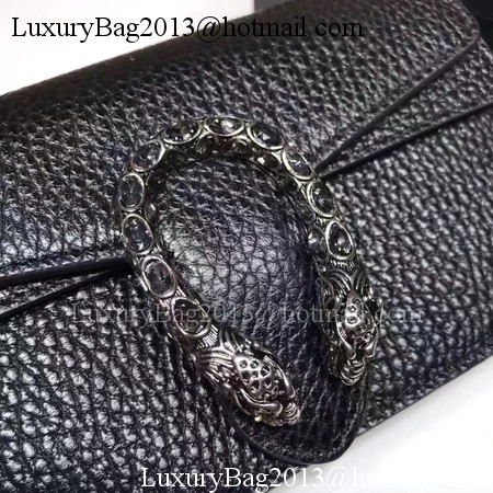 Gucci Dionysus Leather Super mini Bag 476432 Black Gucci Dionysus Leather Super mini Bag 476432 Black