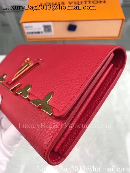 Louis Vuitton CRUISE 2017 CAPUCINES WALLET M64551 Red Louis Vuitton CRUISE 2017 CAPUCINES WALLET M64551 Red
