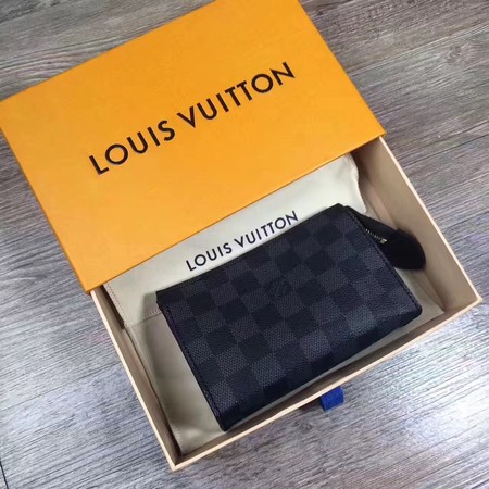 Louis Vuitton Damier Graphite Canvas TOILETRY POUCH 15 M47546 Louis Vuitton Damier Graphite Canvas TOILETRY POUCH 15 M47546