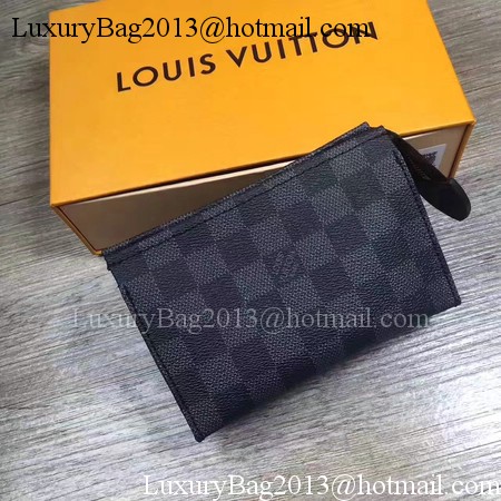 Louis Vuitton Damier Graphite Canvas TOILETRY POUCH 15 M47546 Louis Vuitton Damier Graphite Canvas TOILETRY POUCH 15 M47546