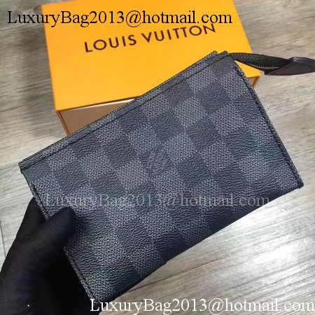 Louis Vuitton Damier Graphite Canvas TOILETRY POUCH 15 M47546 Louis Vuitton Damier Graphite Canvas TOILETRY POUCH 15 M47546