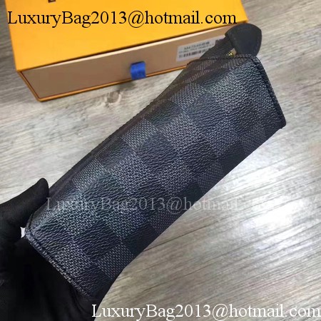 Louis Vuitton Damier Graphite Canvas TOILETRY POUCH 15 M47546 Louis Vuitton Damier Graphite Canvas TOILETRY POUCH 15 M47546