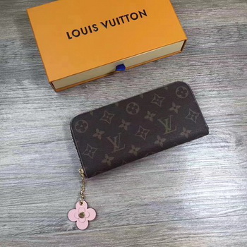 Louis Vuitton Monogram Canvas CLEMENCE WALLET M64201 Pink Louis Vuitton Monogram Canvas CLEMENCE WALLET M64201 Pink