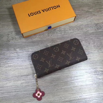 Louis Vuitton Monogram Canvas CLEMENCE WALLET M64201 Red Louis Vuitton Monogram Canvas CLEMENCE WALLET M64201 Red