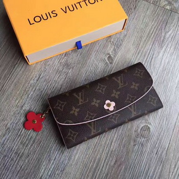 Louis Vuitton Monogram Canvas EMILIE WALLET M64202 Red Louis Vuitton Monogram Canvas EMILIE WALLET M64202 Red