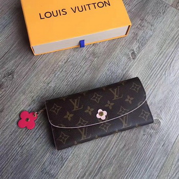 Louis Vuitton Monogram Canvas EMILIE WALLET M64202 Rose Louis Vuitton Monogram Canvas EMILIE WALLET M64202 Rose