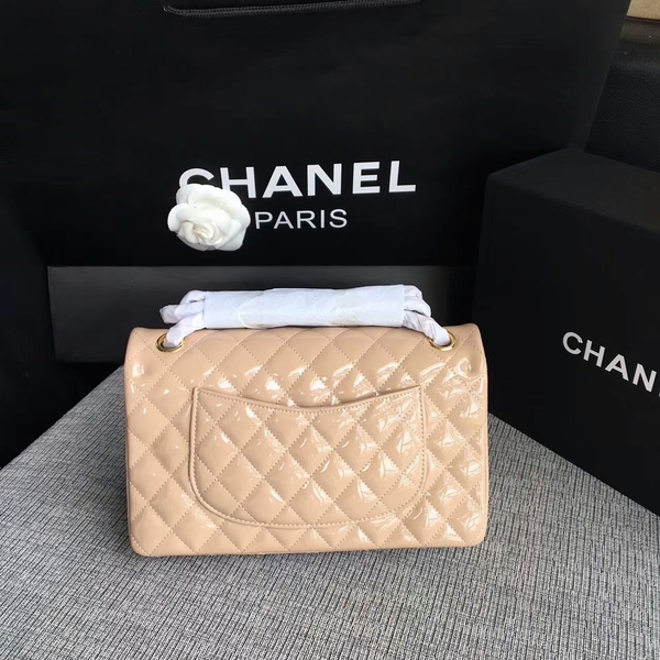 Chanel Flap Shoulder Bags Camel Original Patent Leather CF1112 Gold Chanel Flap Shoulder Bags Camel Original Patent Leather CF1112 Gold