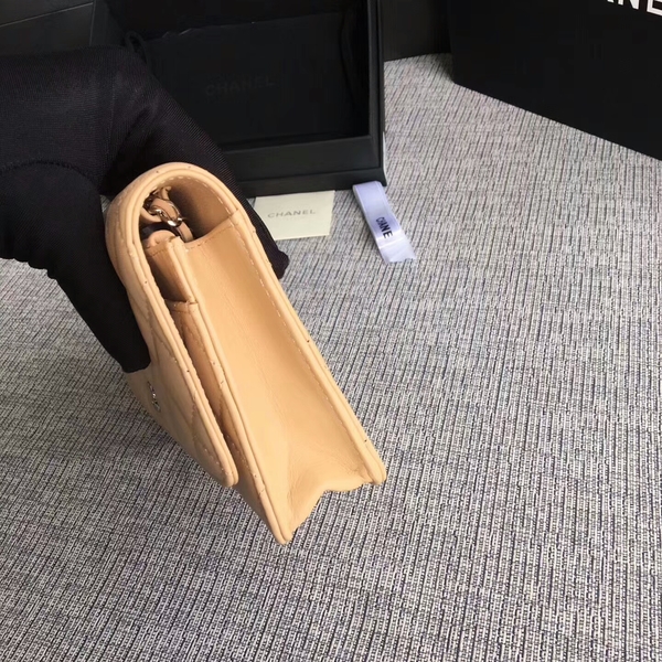 Chanel WOC Flap Bag Camel Original Sheepskin Leather 33814 Silver Chanel WOC Flap Bag Camel Original Sheepskin Leather 33814 Silver