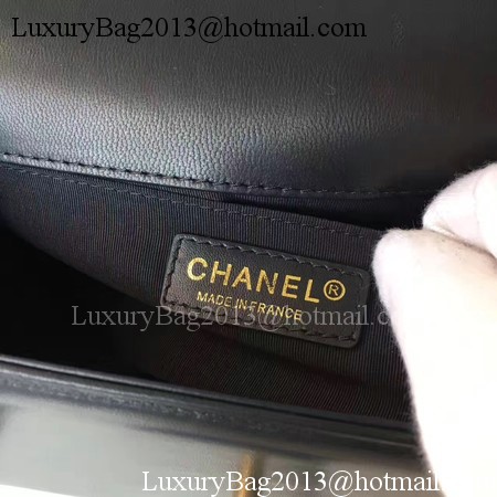 Boy Chanel Top Handle Flap Bag Original Sheepskin Leather A94804 Black Boy Chanel Top Handle Flap Bag Original Sheepskin Leather A94804 Black