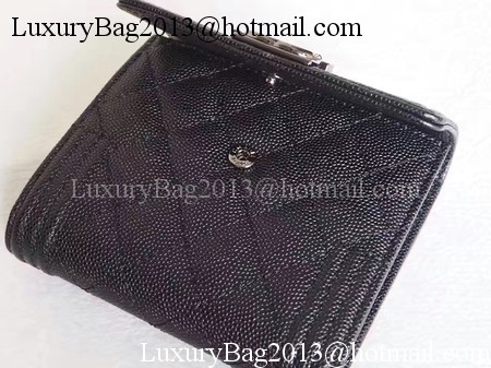 Chanel Matelasse Bi-Fold Wallet Black Cannage Patterns A48980 Black Chanel Matelasse Bi-Fold Wallet Black Cannage Patterns A48980 Black