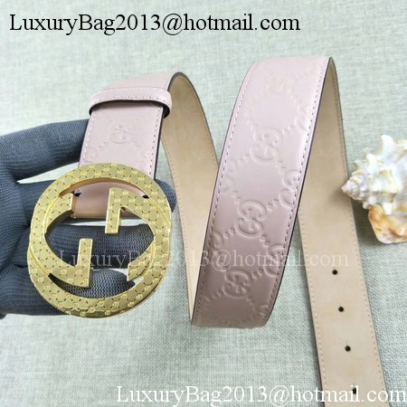 Gucci 38mm Leather Belt GG57099 Pink Gucci 38mm Leather Belt GG57099 Pink