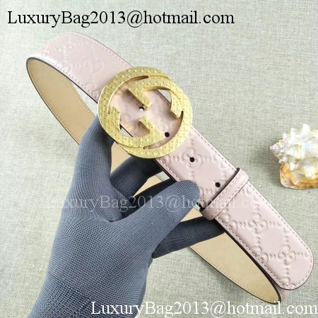 Gucci 38mm Leather Belt GG57099 Pink Gucci 38mm Leather Belt GG57099 Pink