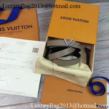 Louis Vuitton 20mm Leather Belt M9309 Grey Louis Vuitton 20mm Leather Belt M9309 Grey